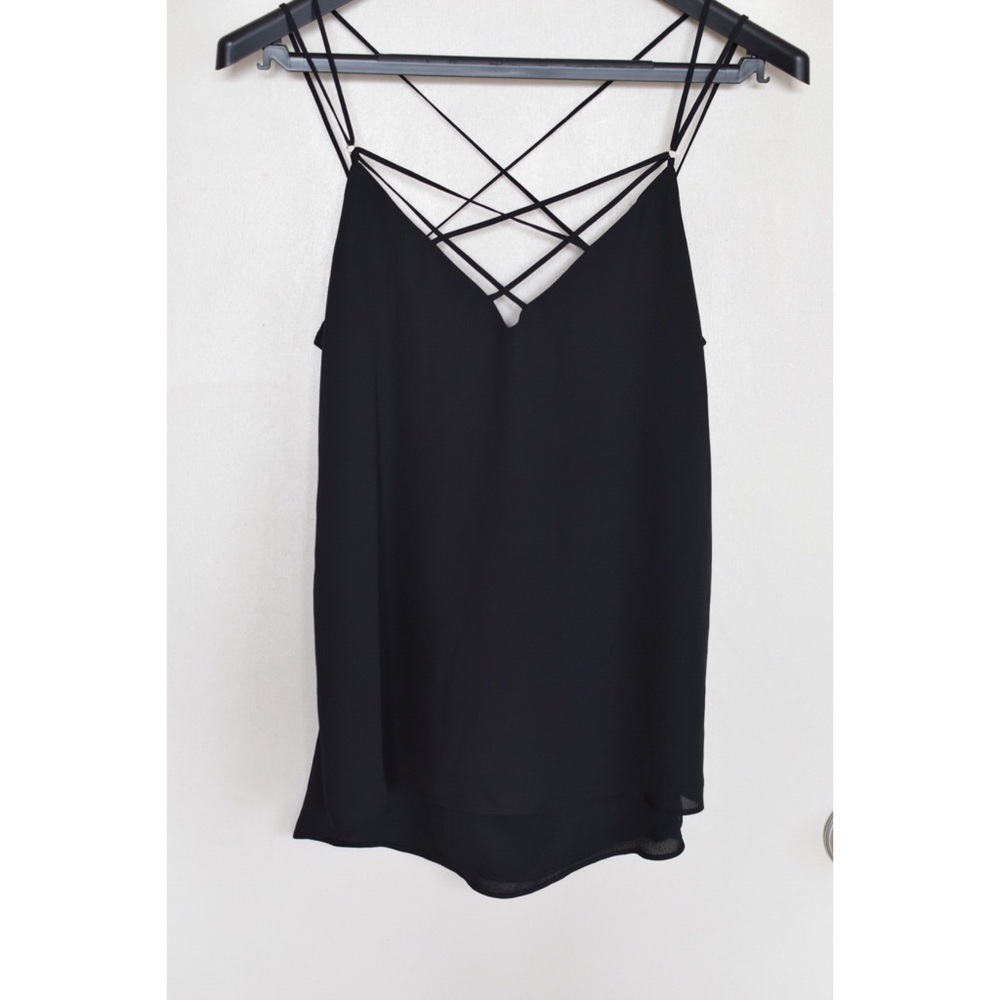 Express Strappy Black Top